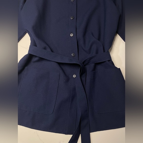 VTG ALIA TIE FRONT BLAZER BUTTON UP SHIRT JACKET SIZE 12 - Picture 5 of 9